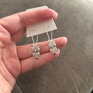 Handmade cute earrings mini kawaii food candy animal - OWL 🦉​